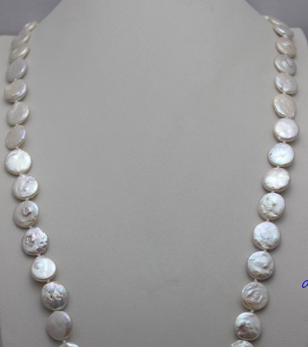 FREE SHIPPING>>>@@ > White coin Freshwater pearl long Necklace 12-14mm 32" No metal "handmade" Beauty a(5.18)
FREE SHIPPING>>>@@ > White coin Freshwater pearl long Necklace 12-14mm 32" No metal "handmade" Beauty a(5.18)