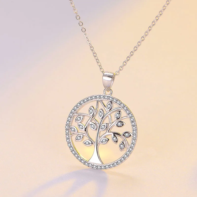 Genuine 925 sterling silver lucky tree necklace in pendant necklace chain tree of life with CZ diy fashion jewelry for women
Genuine 925 sterling silver lucky tree necklace in pendant necklace chain tree of life with CZ diy fashion jewelry for women
