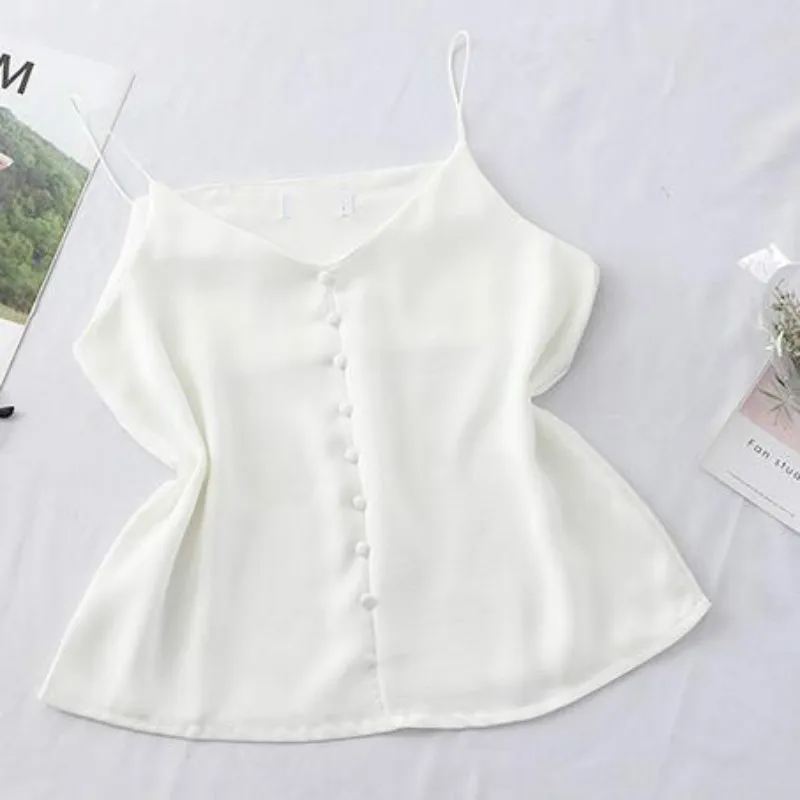2019 Sexy Imitated Silk Camis Haut Femme Solid Color V Neck Sleeveless Women Satin Camis Tops Summer
2019 Sexy Imitated Silk Camis Haut Femme Solid Color V Neck Sleeveless Women Satin Camis Tops Summer