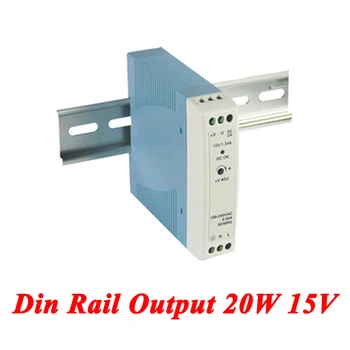 MDR-20 Din Rail Power Supply 20W 15V 1.34A,Switching Power Supply AC 110v/220v Transformer To DC 15v,ac dc converter
MDR-20 Din Rail Power Supply 20W 15V 1.34A,Switching Power Supply AC 110v/220v Transformer To DC 15v,ac dc converter