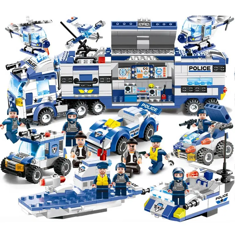 ATTOP 600PCS Building Blocks Sets SWAT City Police Truck Station Building Blocks Small Bricks Toy For Children Boy Gift Box
ATTOP 600PCS Building Blocks Sets SWAT City Police Truck Station Building Blocks Small Bricks Toy For Children Boy Gift Box