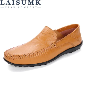 LAISUMK Men Sneakers 2019 Fashion Driving Shoes Genuine Leather Men's Loafers Mocassins Spring Autumn Leisure Shoes Man Footwear
LAISUMK Men Sneakers 2019 Fashion Driving Shoes Genuine Leather Men's Loafers Mocassins Spring Autumn Leisure Shoes Man Footwear