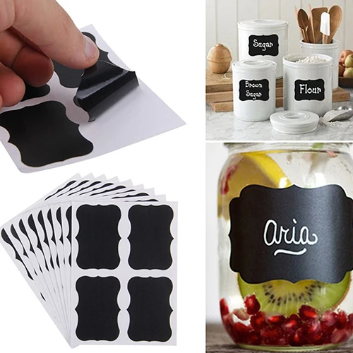 Hot! 40 Pcs Blackboard Craft Kitchen Candy Jar Organizer Label Chalkboard Stickers
Hot! 40 Pcs Blackboard Craft Kitchen Candy Jar Organizer Label Chalkboard Stickers