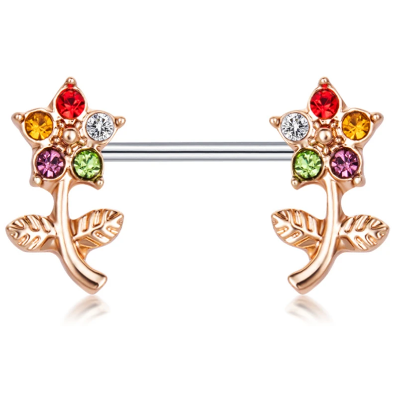 2PCS New Arrival Flowers Nipple Rings Sexy Women Crystal Nipple Rings Bar Studs Fashion Stainless Steel Body Piercing Jewelry
2PCS New Arrival Flowers Nipple Rings Sexy Women Crystal Nipple Rings Bar Studs Fashion Stainless Steel Body Piercing Jewelry