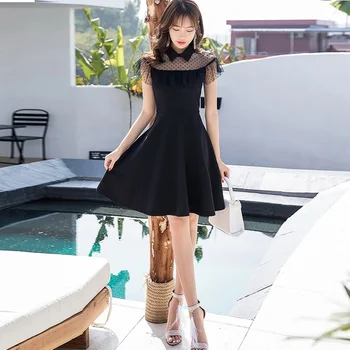 Summer Fashion elegant dress peter pan collar petal sleeve girl beautiful party dress mesh cultivated Casual vestido big Size4XL
Summer Fashion elegant dress peter pan collar petal sleeve girl beautiful party dress mesh cultivated Casual vestido big Size4XL