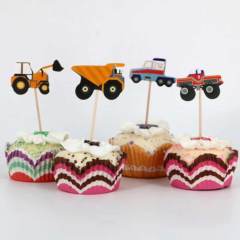 24pcs/lot Construction vehicles Theme Cartoon Party Supplies Cupcake Topper Kids Boy Birthday Party Decorations
24pcs/lot Construction vehicles Theme Cartoon Party Supplies Cupcake Topper Kids Boy Birthday Party Decorations