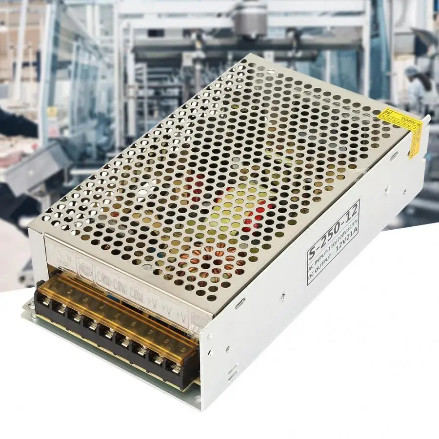 dc power supply S-250W-12 DC 12V 21A LED Switching Power Supply Driver Adapter for Industrial Equipment adjustable switching
dc power supply S-250W-12 DC 12V 21A LED Switching Power Supply Driver Adapter for Industrial Equipment adjustable switching