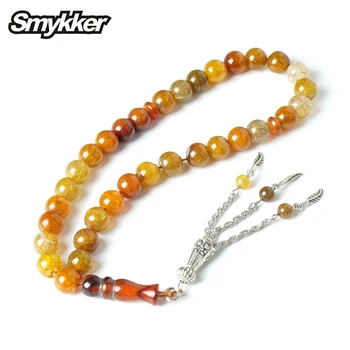 Muslim Prayer Rosarys Tea Dragon Pattern Agate Islamic Charms Rosary 33pcs Tesbih 10mm Beads Silver Tassel Bracelet Party Gifts
Muslim Prayer Rosarys Tea Dragon Pattern Agate Islamic Charms Rosary 33pcs Tesbih 10mm Beads Silver Tassel Bracelet Party Gifts