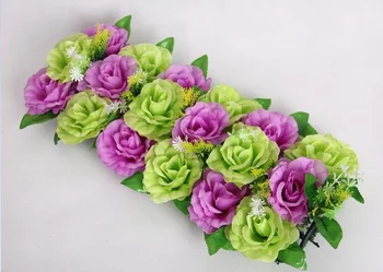 2pcs 18 heads Purple&Green Artificial Silk Rose Flower Arch Frame In a row Decorative Wedding Road Led Flower Wedding Props
2pcs 18 heads Purple&Green Artificial Silk Rose Flower Arch Frame In a row Decorative Wedding Road Led Flower Wedding Props