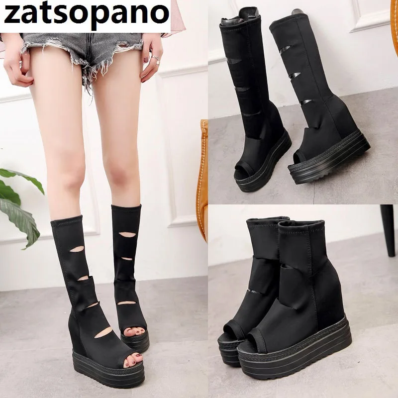 Zatsopano Summer Women Boots Sexy Increase Internal Heels Woman Shoes Sandals Gladiator Boots Cutout Rome Shoes Fast Ship
Zatsopano Summer Women Boots Sexy Increase Internal Heels Woman Shoes Sandals Gladiator Boots Cutout Rome Shoes Fast Ship