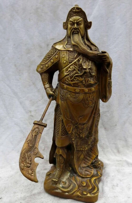 shitou 001828 14" China brass copper dragon battle saint Guan Yu buddha Sculpture Statue
shitou 001828 14" China brass copper dragon battle saint Guan Yu buddha Sculpture Statue