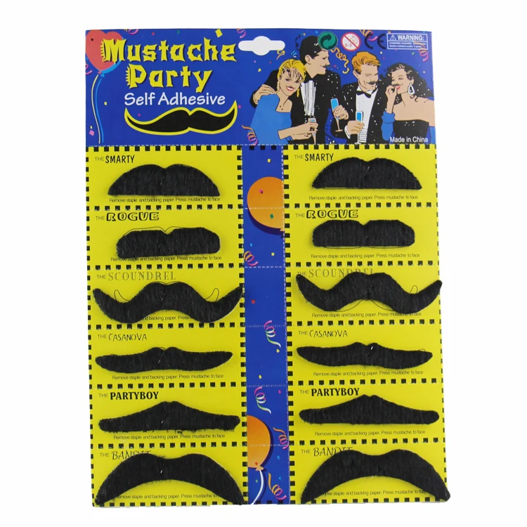 12Pcs Creative Funny Fake Mustache Pirate Party Halloween Cosplay costume Moustache Fake Beard Whisker For Kids Adult Black
12Pcs Creative Funny Fake Mustache Pirate Party Halloween Cosplay costume Moustache Fake Beard Whisker For Kids Adult Black