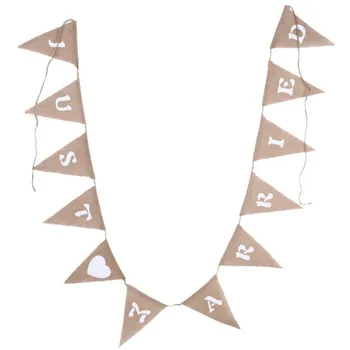 Rustic Wedding Jute Linen Just Merried Banner Burlap Flags Birthday Party DIY Decoraitons Vintage Wedding Decorations Supplies
Rustic Wedding Jute Linen Just Merried Banner Burlap Flags Birthday Party DIY Decoraitons Vintage Wedding Decorations Supplies