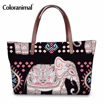 Coloranimal Tote Bag for Women Large Capacity Shopper Bag 3D Vintage African Elephant Print Ladies Handbags Shoulder Bag Femme
Coloranimal Tote Bag for Women Large Capacity Shopper Bag 3D Vintage African Elephant Print Ladies Handbags Shoulder Bag Femme