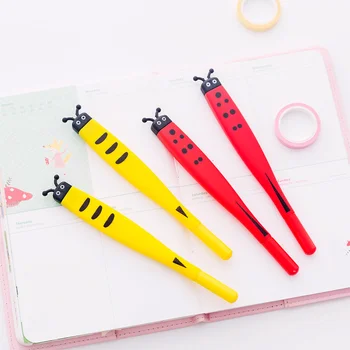 2pcs Cartoon Animal Gel Pen Cute Kawaii Ladybug Design 0.5mm Black Ink Pens Students' Prize Stationary Office School Supplies
2pcs Cartoon Animal Gel Pen Cute Kawaii Ladybug Design 0.5mm Black Ink Pens Students' Prize Stationary Office School Supplies