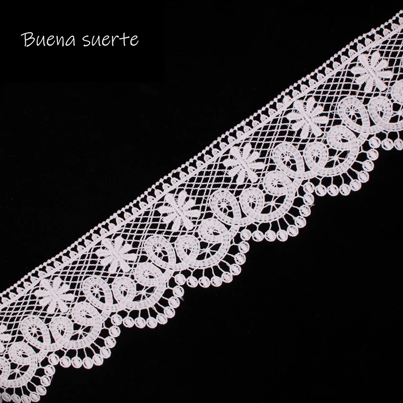 Buena Suerte High Quality 2Y Milk Silk Embroidered Lace Ribbon Lace Fabric Sewing Applique Lace Trims Tape Wedding DIY 8cm TM012
Buena Suerte High Quality 2Y Milk Silk Embroidered Lace Ribbon Lace Fabric Sewing Applique Lace Trims Tape Wedding DIY 8cm TM012