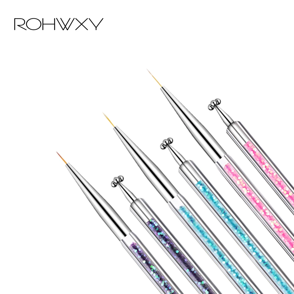 ROHWXY Double Head Nail Brush Acrylic UV Nail Gel Polish Drawing Pen Manicure Nail Art Tool Flower Line Painting Nail Art Design
ROHWXY Double Head Nail Brush Acrylic UV Nail Gel Polish Drawing Pen Manicure Nail Art Tool Flower Line Painting Nail Art Design