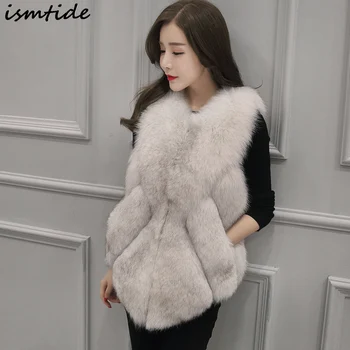 Faux Fox Fur Coat 2018 New Women Autumn Winter Imitation Fox Vest Fur Vest in Middle Long Large Size S-XXXL Silver Fox Fur Coat
Faux Fox Fur Coat 2018 New Women Autumn Winter Imitation Fox Vest Fur Vest in Middle Long Large Size S-XXXL Silver Fox Fur Coat