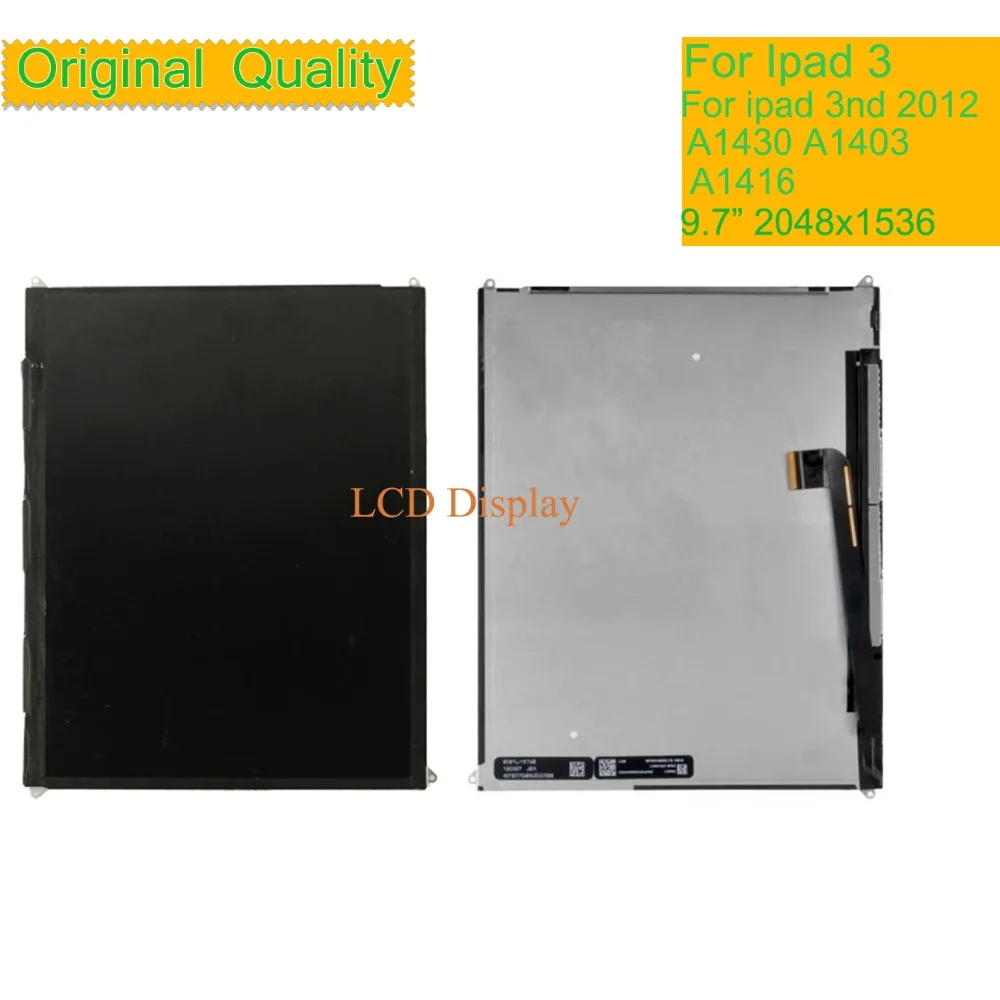 10Pcs/lot For Apple iPad 3 3nd LCD Display Touch Screen Digitizer A1430 A1403 A1416 LCD Panel for ipad 3 monitor Pantalla by DHL
10Pcs/lot For Apple iPad 3 3nd LCD Display Touch Screen Digitizer A1430 A1403 A1416 LCD Panel for ipad 3 monitor Pantalla by DHL