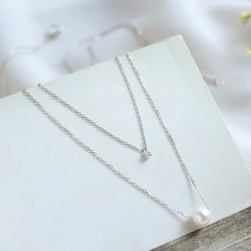 100% Authentic 925 Sterling Silver Statement Necklace High Quality Shell Beads Cubic Zirconia Two Layers Pendant Necklaces
100% Authentic 925 Sterling Silver Statement Necklace High Quality Shell Beads Cubic Zirconia Two Layers Pendant Necklaces