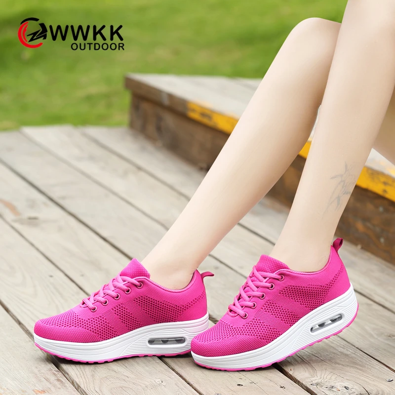 WWKK 2019 Autumn Sneakers Women Platform Breathable Mesh Air Sole Walking Female Sport Shoes Woman chaussures femme
WWKK 2019 Autumn Sneakers Women Platform Breathable Mesh Air Sole Walking Female Sport Shoes Woman chaussures femme