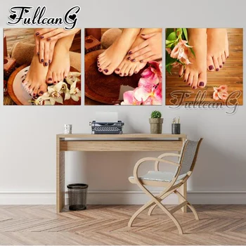 FULLCANG diy 5d diamond embroidery nail feet massage triptych painting 3pcs full square/round drill mosaic pattern decor FC644
FULLCANG diy 5d diamond embroidery nail feet massage triptych painting 3pcs full square/round drill mosaic pattern decor FC644