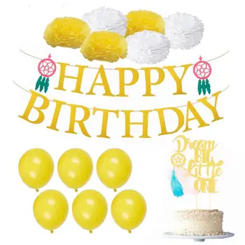FunPa Birthday Party Decorations Birthday Banner Balloon Set Tissue Pom Poms With Hanging Banner Party Balloons Cake Topper
FunPa Birthday Party Decorations Birthday Banner Balloon Set Tissue Pom Poms With Hanging Banner Party Balloons Cake Topper