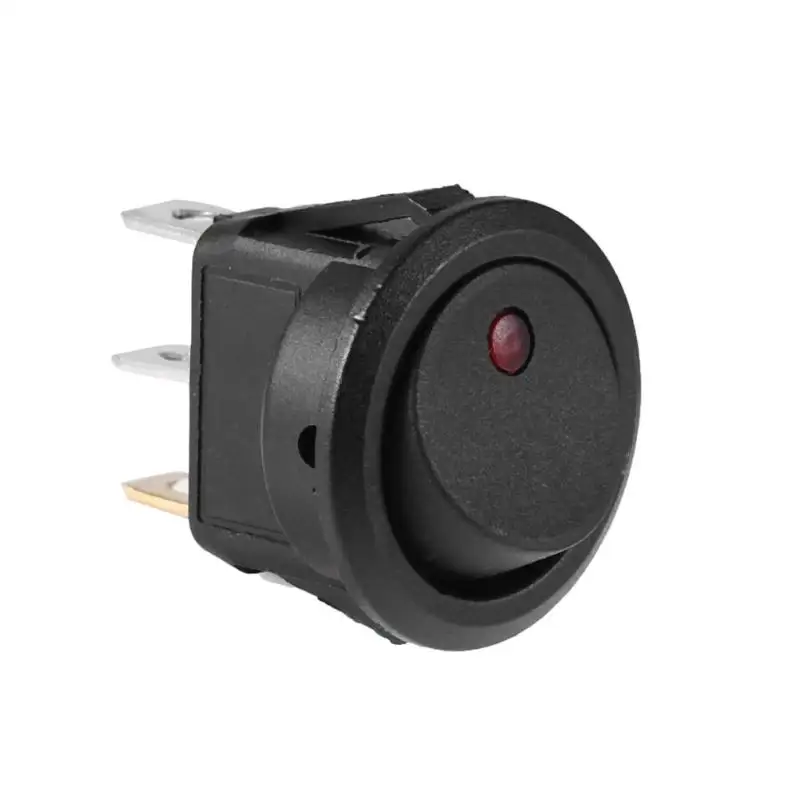 Mini 20A 12V 3 Pin LED Dot Light Car Auto Boat On Off Round Dot LED Light Rocker Toggle SPST Switch Red / Blue 
Mini 20A 12V 3 Pin LED Dot Light Car Auto Boat On Off Round Dot LED Light Rocker Toggle SPST Switch Red / Blue