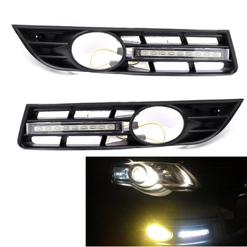 Left Right LED DRL Daytime Running Light Lamp with Grille Grill for VW Passat B6 06-09 12V 4.5W/Pcs 3C0 853 665 A,3C0 853 666 A
Left Right LED DRL Daytime Running Light Lamp with Grille Grill for VW Passat B6 06-09 12V 4.5W/Pcs 3C0 853 665 A,3C0 853 666 A