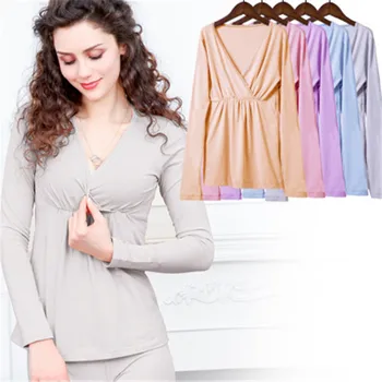 Cotton Long Sleeve Nursing Clothes Winter Nursing Pajamas Pregnant Pyjama Breastfeeding Pregnancy Gravidity Nightgrown
Cotton Long Sleeve Nursing Clothes Winter Nursing Pajamas Pregnant Pyjama Breastfeeding Pregnancy Gravidity Nightgrown