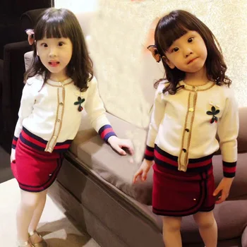 Girls Set 2017 Children Fashion Baby Sweater Cardigan Western Style Two Piece Skirt Set
Girls Set 2017 Children Fashion Baby Sweater Cardigan Western Style Two Piece Skirt Set