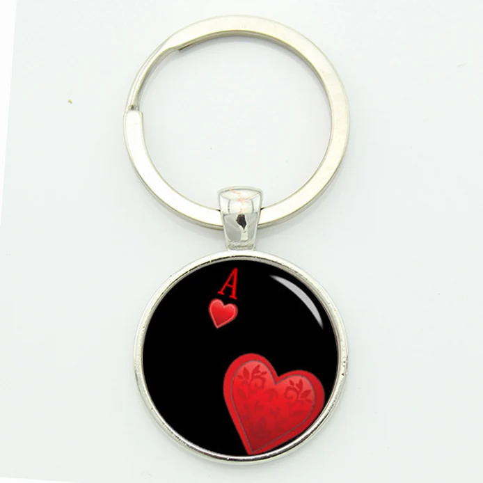 Popular Game Poker key chain symbol of playing card handmade art pattern Keychain Hearts A jewelry keyholder
Popular Game Poker key chain symbol of playing card handmade art pattern Keychain Hearts A jewelry keyholder