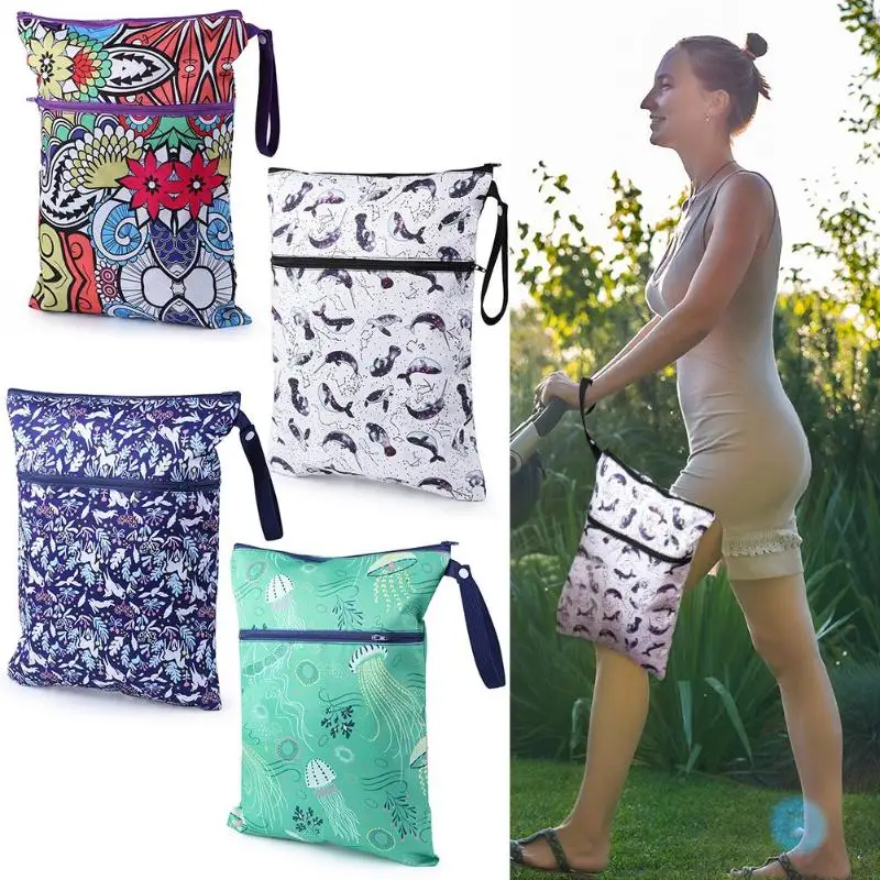 Double Zipper Baby Diaper Dry Wet Bag Waterproof Reusable Cart Accessories Cleanable Diaper Bag
Double Zipper Baby Diaper Dry Wet Bag Waterproof Reusable Cart Accessories Cleanable Diaper Bag
