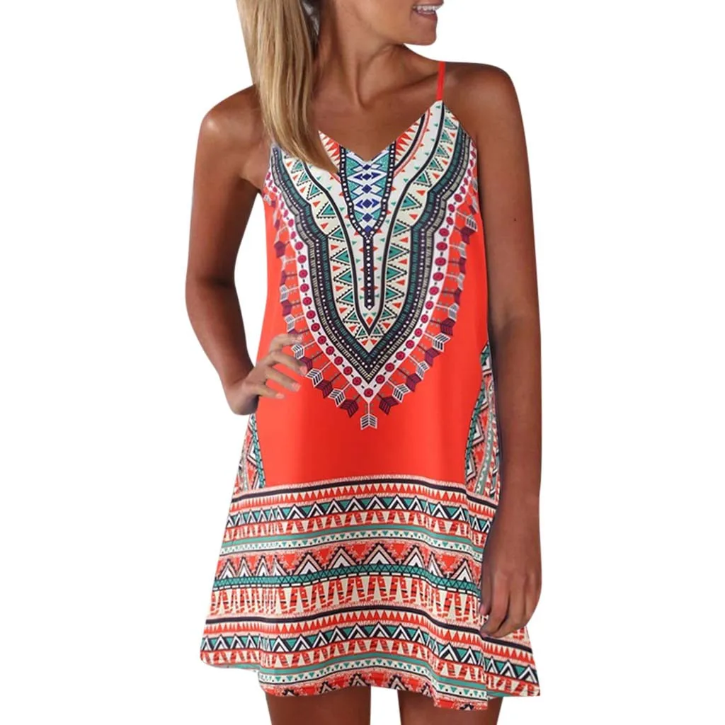 Women's Summer Beach Skirt Womens Summer Print Color Block Sleeveless Dress A-Line Maxi Mini Sundress Strandrok
Women's Summer Beach Skirt Womens Summer Print Color Block Sleeveless Dress A-Line Maxi Mini Sundress Strandrok