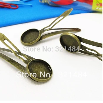 Antique bronze 200piece/lot Snap BB Hair clips, Hair bobby pin with 14mm round pad Bezel Blank Jewelry Findings
Antique bronze 200piece/lot Snap BB Hair clips, Hair bobby pin with 14mm round pad Bezel Blank Jewelry Findings