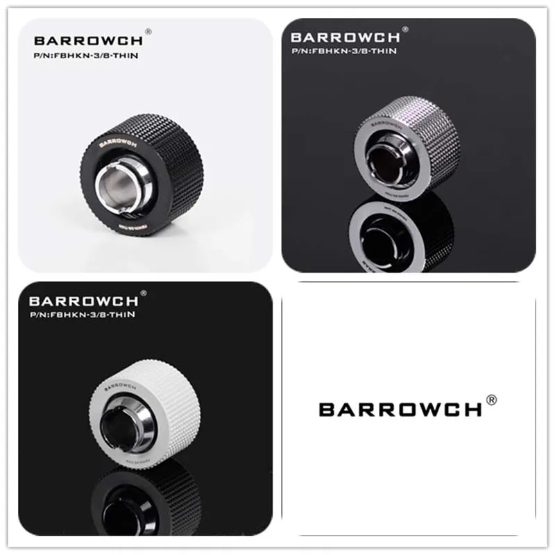 Barrowch FBHKN-3/8-THIN FBHKN-3/8-THICK Compression Fitting for ID9.5mm - OD12.7mm/16mm Soft Tubing water cooler fittings
Barrowch FBHKN-3/8-THIN FBHKN-3/8-THICK Compression Fitting for ID9.5mm - OD12.7mm/16mm Soft Tubing water cooler fittings