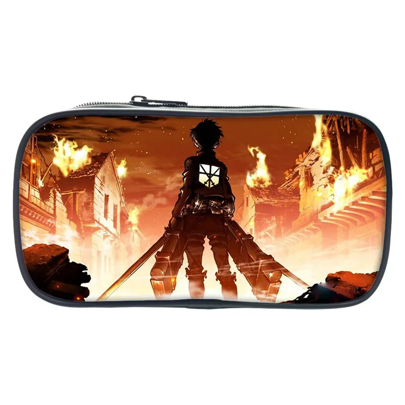 Hot Japan Anime Attack On Titan Printed Pencil Book Case Eren Make Up Bags For Girl Boys Children Cartoon School Supplies Wallet
Hot Japan Anime Attack On Titan Printed Pencil Book Case Eren Make Up Bags For Girl Boys Children Cartoon School Supplies Wallet