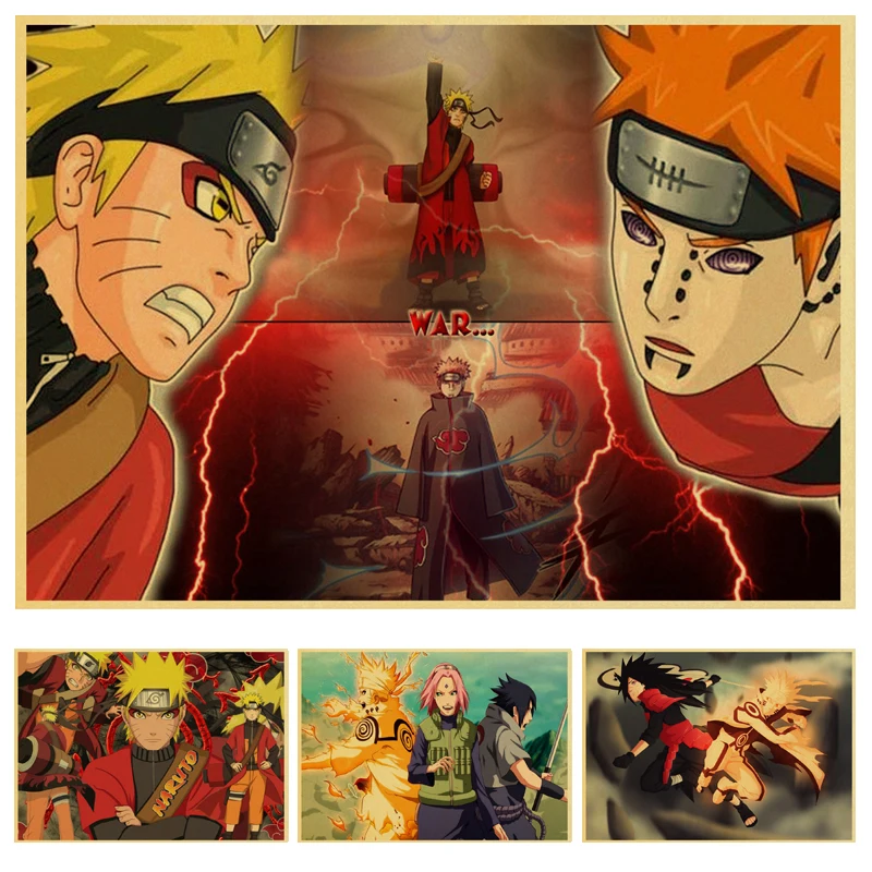 Anime Uzumaki Naruto Poster Cartoon Naruto Kraft Paper Posters Bar Cafe Wall Sticker Child's Room Decoration
Anime Uzumaki Naruto Poster Cartoon Naruto Kraft Paper Posters Bar Cafe Wall Sticker Child's Room Decoration
