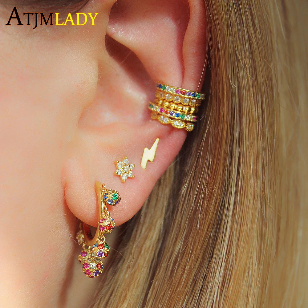 Aros Mujer Oreja Rainbow Colorful Disco Charm Elegance Earring 2019 Luxury Women Jewelry Small Hoops Floating Charms Trendy
Aros Mujer Oreja Rainbow Colorful Disco Charm Elegance Earring 2019 Luxury Women Jewelry Small Hoops Floating Charms Trendy
