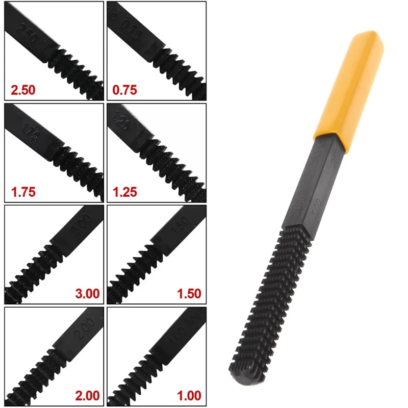 OOTDTY DurableThread Repair Restoration File Teeth Correction Metric Hardware Mini DIY Tools Removable handle-M35
OOTDTY DurableThread Repair Restoration File Teeth Correction Metric Hardware Mini DIY Tools Removable handle-M35