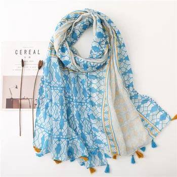 KYQIAO women bohemian luxury brand blue print neck scarf marque de luxe Muslim Hijab Sjaal Head Wraps Snood
KYQIAO women bohemian luxury brand blue print neck scarf marque de luxe Muslim Hijab Sjaal Head Wraps Snood