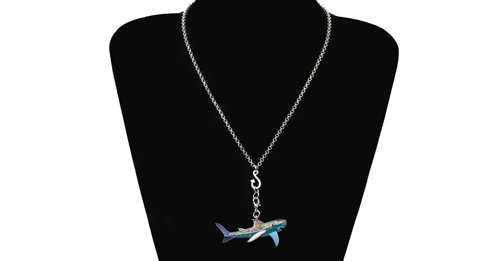 "Color Shark" Metal Shark Necklace 8