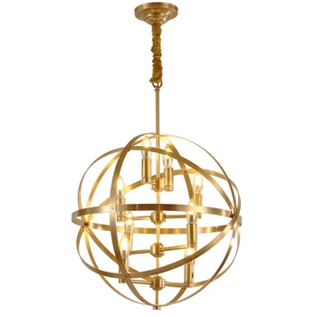 round antique pure brass copper hanging lamp globe sphere cage Lampshade dining room kitchen lighting fixtures 4/6/8 lights
round antique pure brass copper hanging lamp globe sphere cage Lampshade dining room kitchen lighting fixtures 4/6/8 lights