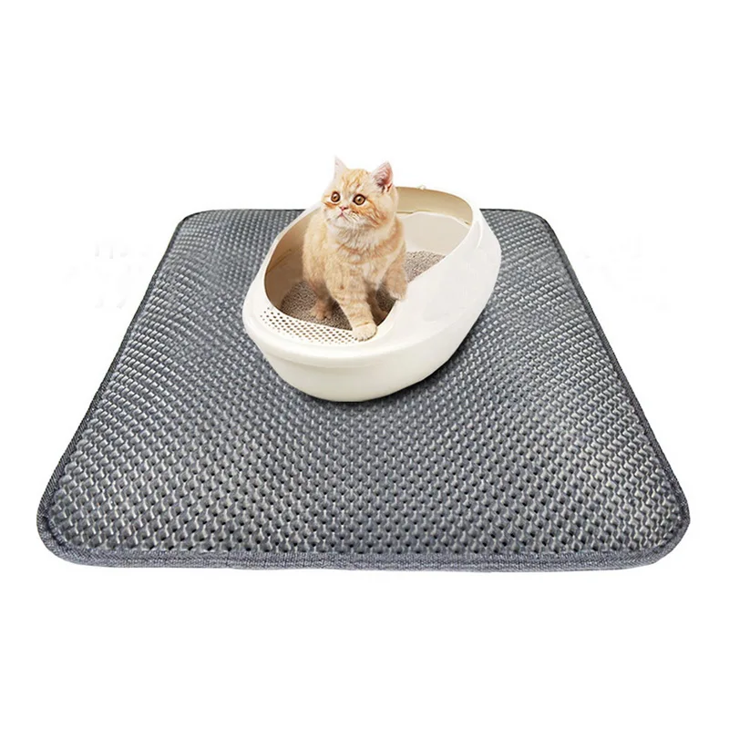 1PC Pet Litter Cats Mat Litter Pet Cat Litter Mat Layer EVA Double-Layer Cat Litter Trapping Mat Pad Bottom Non-slip
1PC Pet Litter Cats Mat Litter Pet Cat Litter Mat Layer EVA Double-Layer Cat Litter Trapping Mat Pad Bottom Non-slip