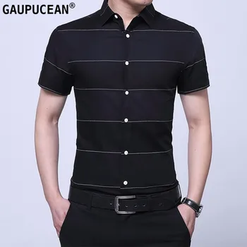 100% Pure Cotton Men Shirt short Sleeve Quality Blue White Black Green Male Casual Summer Horizontal Stripe Fashion Man Shirts
100% Pure Cotton Men Shirt short Sleeve Quality Blue White Black Green Male Casual Summer Horizontal Stripe Fashion Man Shirts