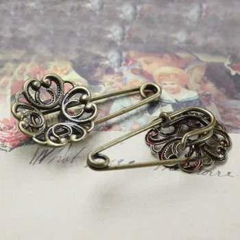 Retro Brooch Bases with 20mm Circle Fliligree Flower Cabochon Settings Blanks Safety Pins Clips DIY Findings Antique Bronze tone
Retro Brooch Bases with 20mm Circle Fliligree Flower Cabochon Settings Blanks Safety Pins Clips DIY Findings Antique Bronze tone