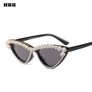 HBK New Small Cat Eye Diamond Sunglasses For Women Luxury Black Pearl Top Quality Exquisite For Female Triangle UV400 Fashion
HBK New Small Cat Eye Diamond Sunglasses For Women Luxury Black Pearl Top Quality Exquisite For Female Triangle UV400 Fashion