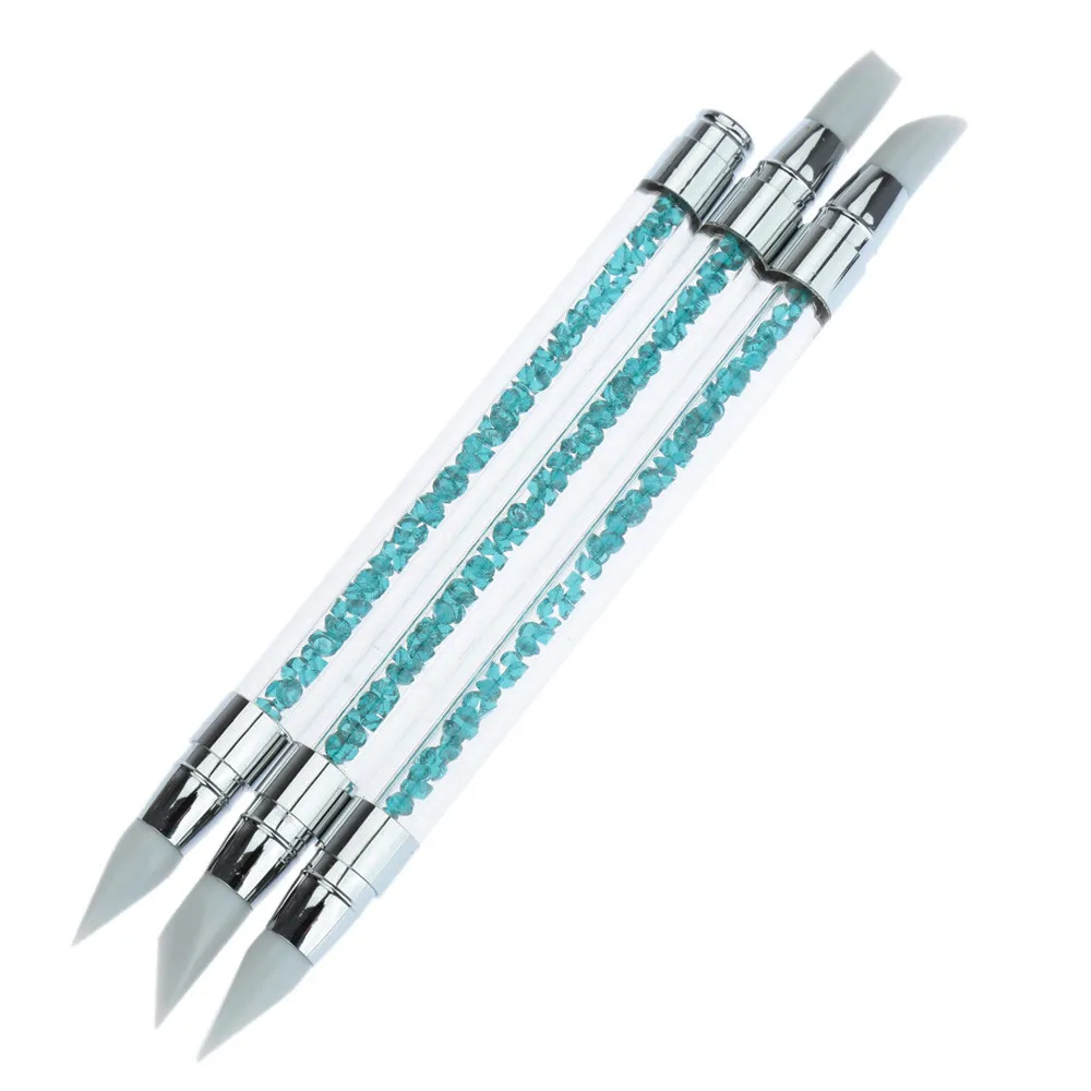 3 Pcs Pencil Strass Head Nail Art Brush Nail Silicone Brushes With Acrylic Strap nail art nails accessoires Drop ship 11.8
3 Pcs Pencil Strass Head Nail Art Brush Nail Silicone Brushes With Acrylic Strap nail art nails accessoires Drop ship 11.8
