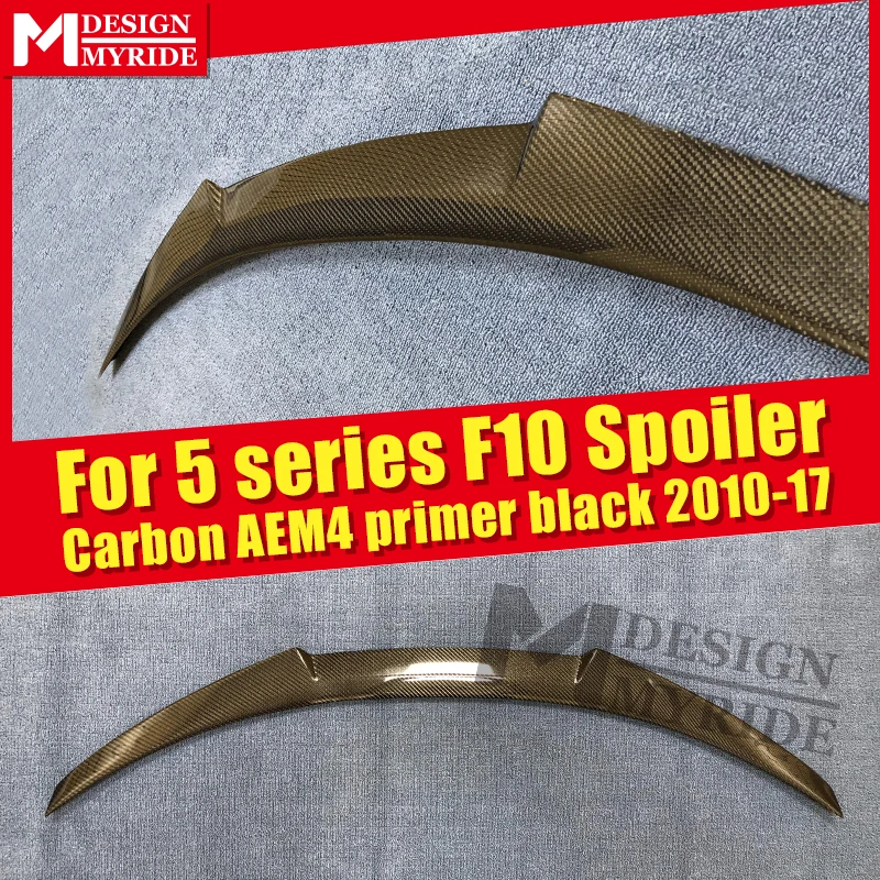 F10 Spoiler Rear Wing AEM4 style Carbon Fiber Fits For F10 520i 525i 528i 530i 535i 550 rear diffuser stem Spoiler Tail 2010-17
F10 Spoiler Rear Wing AEM4 style Carbon Fiber Fits For F10 520i 525i 528i 530i 535i 550 rear diffuser stem Spoiler Tail 2010-17