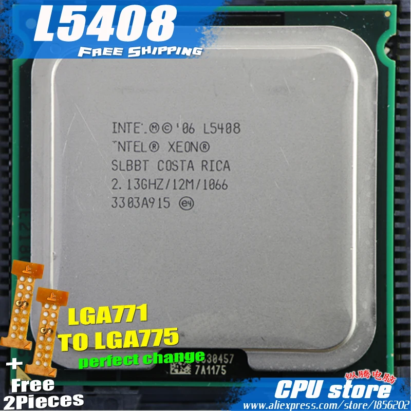 Процессор Intel Xeon L5408 2 5 ГГц/12 м/40 Вт/1066 близкий к LGA771 Core Quad Q8200 cpu работает на